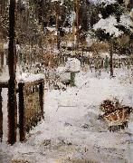 Nikolay Fechin The scene of winter oil on canvas